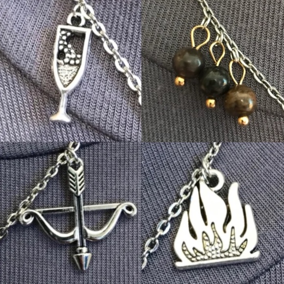 The Hunger Games by Suzanne Collins Handmade Literature Book Necklace Mockingjay - Picture 4 of 16